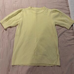 Yellow Crew Neck Sweater